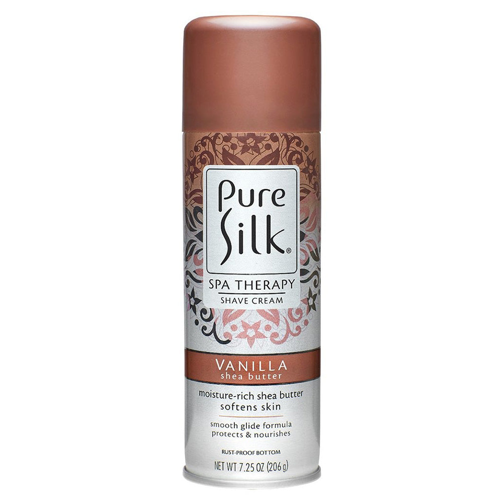 Pure Silk Shave Cream with Vanilla and Shea Butter for Women 7.25Oz (206g)
